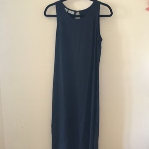 100% Silk Maxi Shift Dress